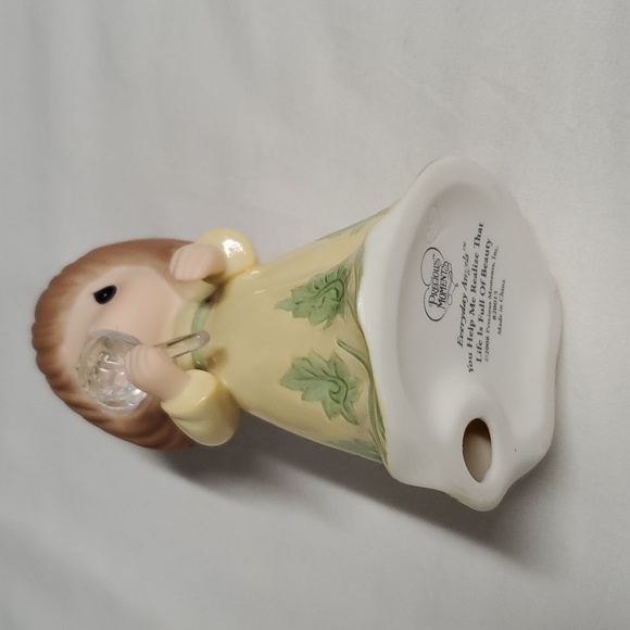 2008 Brunette Precious Moments Rose You Help Me Realize That Life Is Full.... - Picture 10 of 11